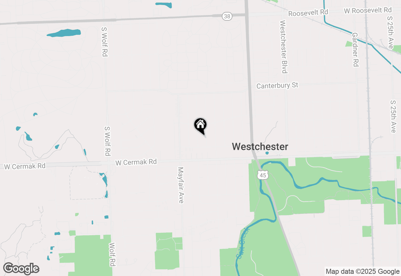 Map of 1919 Downing Avenue, Westchester, IL 60154