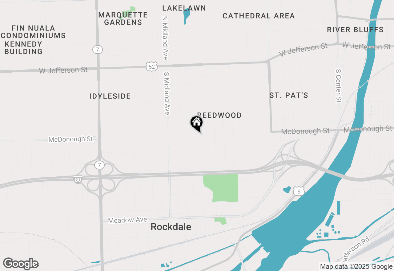 Map of 328 Dwight Avenue, Joliet, IL 60436