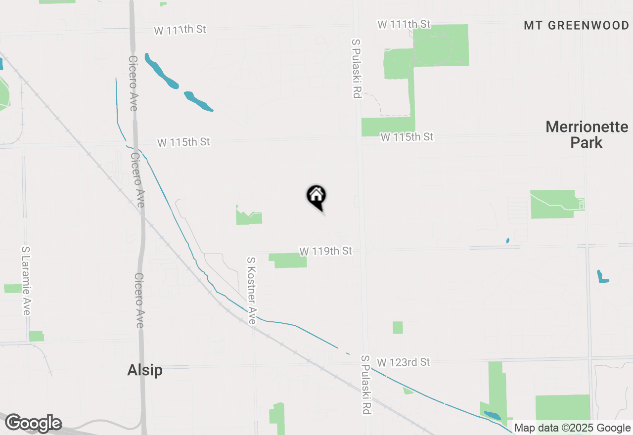 Map of 11737 S Kedvale Avenue, Alsip, IL 60803