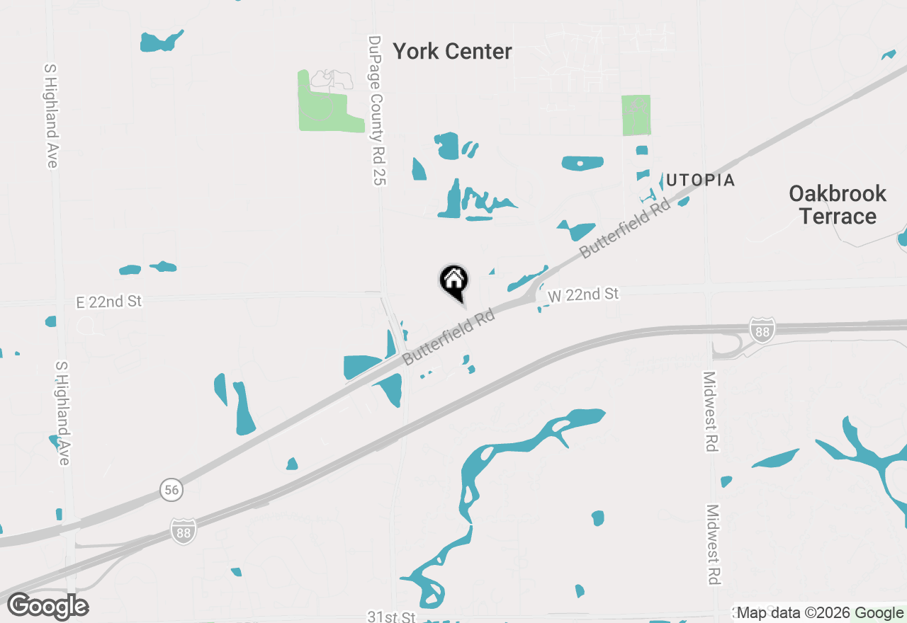 Map of (Address confidential), Oak Brook, Illinois 60523