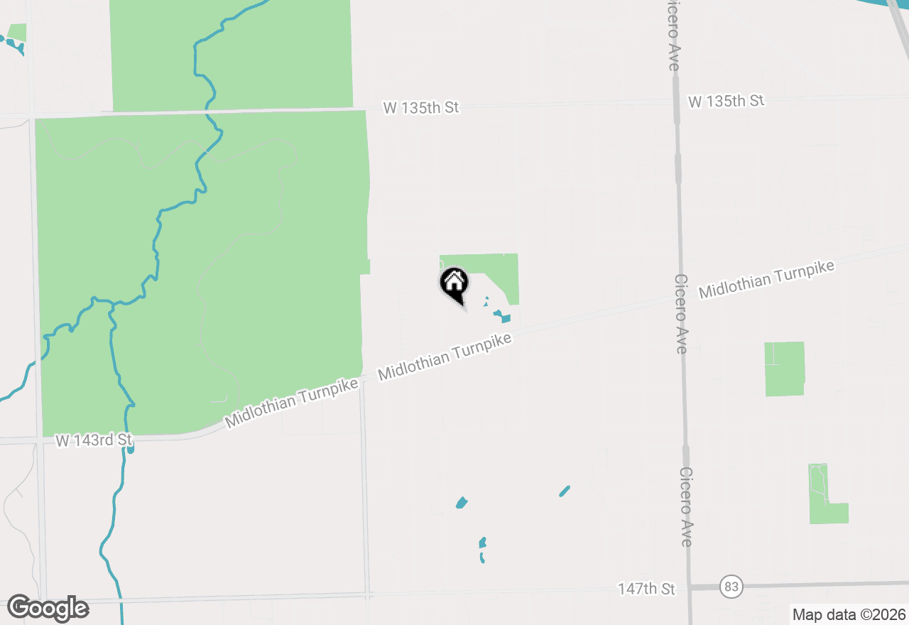 Map of 14016 Waterbury Drive #1404, Crestwood, IL 60418