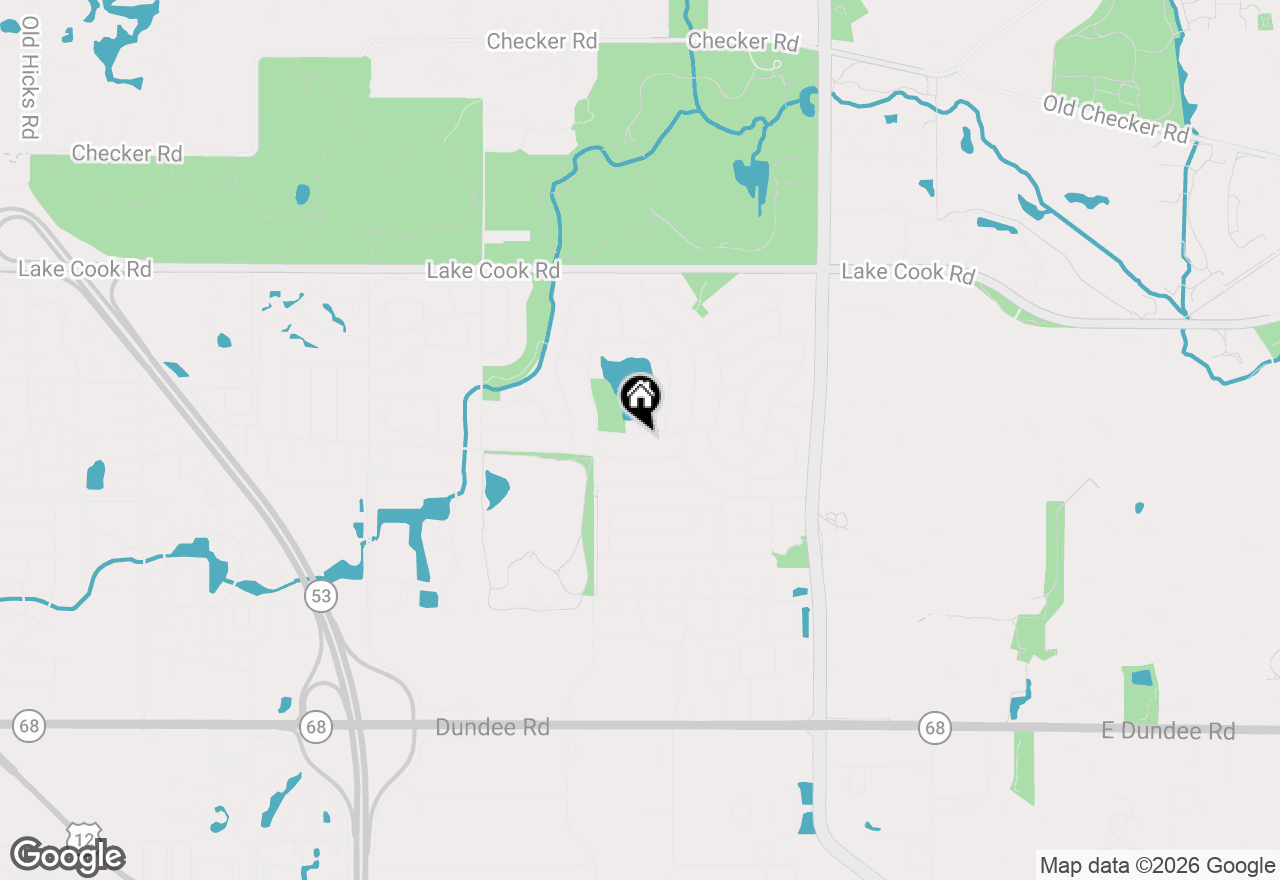 Map of 809 W Kingsley Drive, Arlington Heights, IL 60004