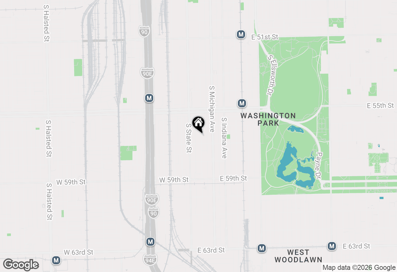Map of 5632 S Wabash Avenue, Chicago, IL 60637