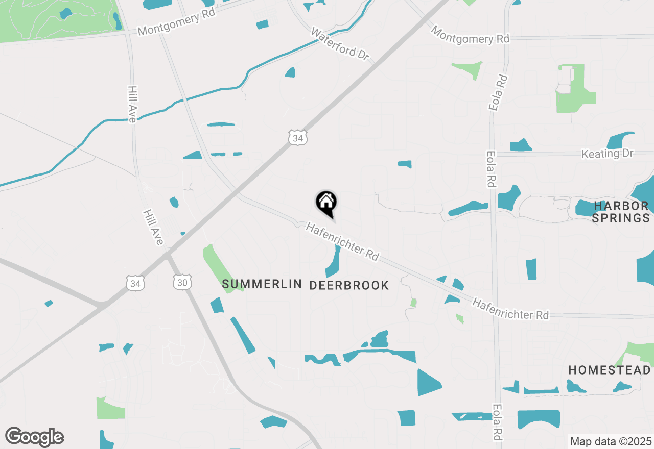 Map of 1880 Canyon Creek Drive, Aurora, IL 60503