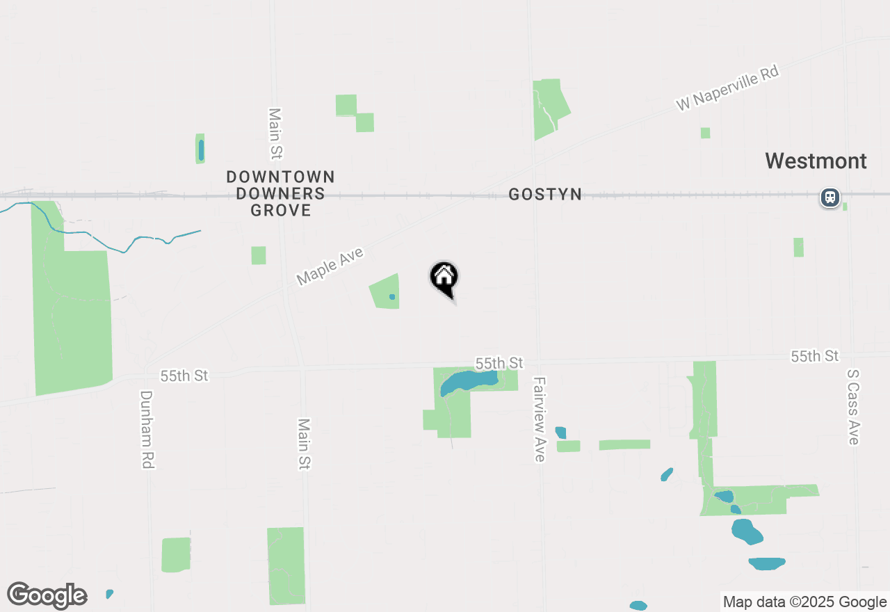 Map of 5317 Benton Avenue, Downers Grove, IL 60515