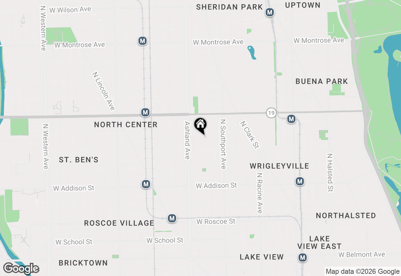 Map of 3841 N Greenview Avenue #2W, Chicago, IL 60613