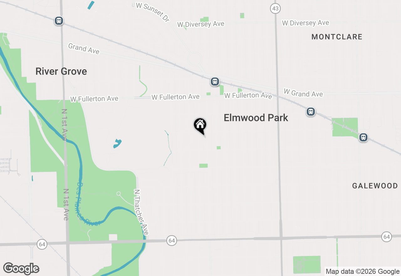 Map of 2131 N 76th Court, Elmwood Park, IL 60707