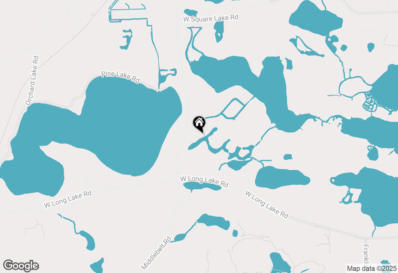 Map of 2276 Shore Hill Drive, West Bloomfield, MI 48323