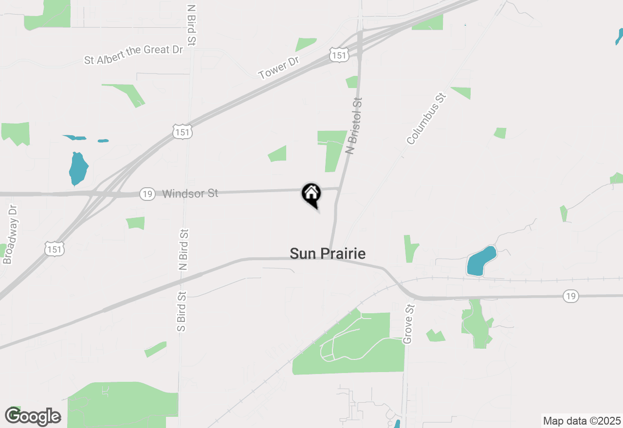 Map of 198 North Street, Sun Prairie, WI 53590