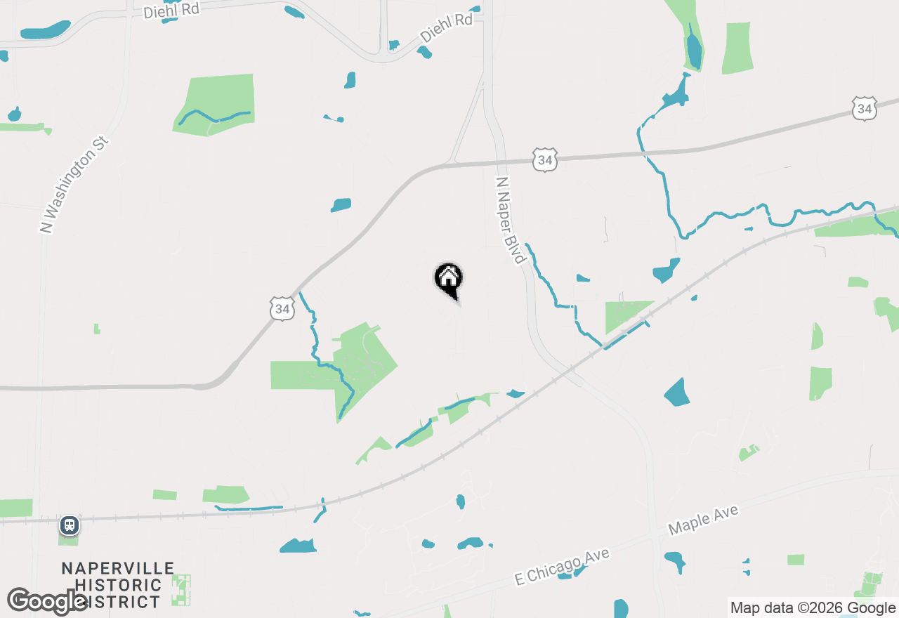 Map of 1104 Samstag Court, Naperville, IL 60563