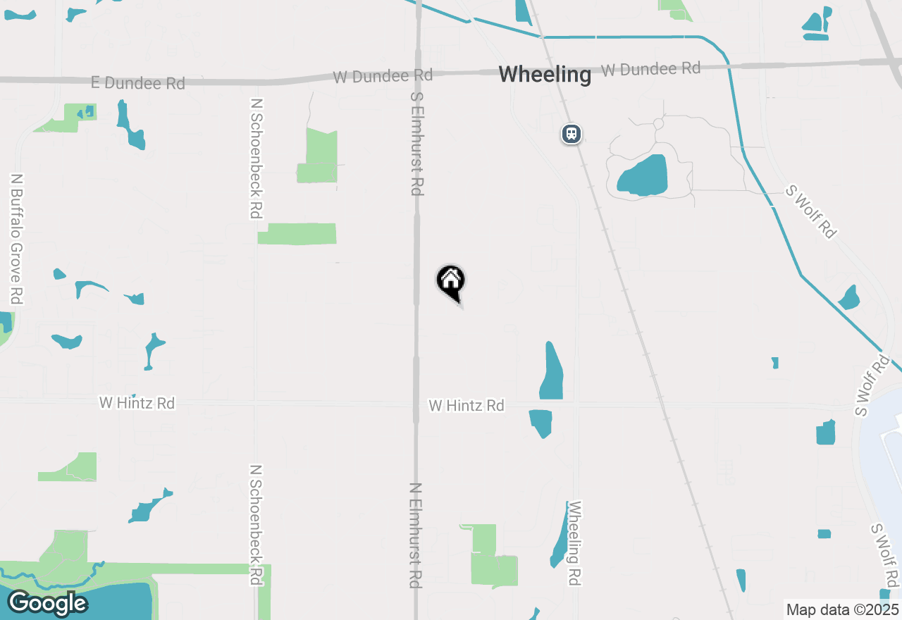 Map of 720 S Merle Lane, Wheeling, IL 60090