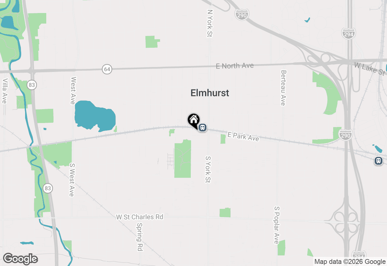 Map of 105 S Cottage Hill Avenue #206, Elmhurst, IL 60126