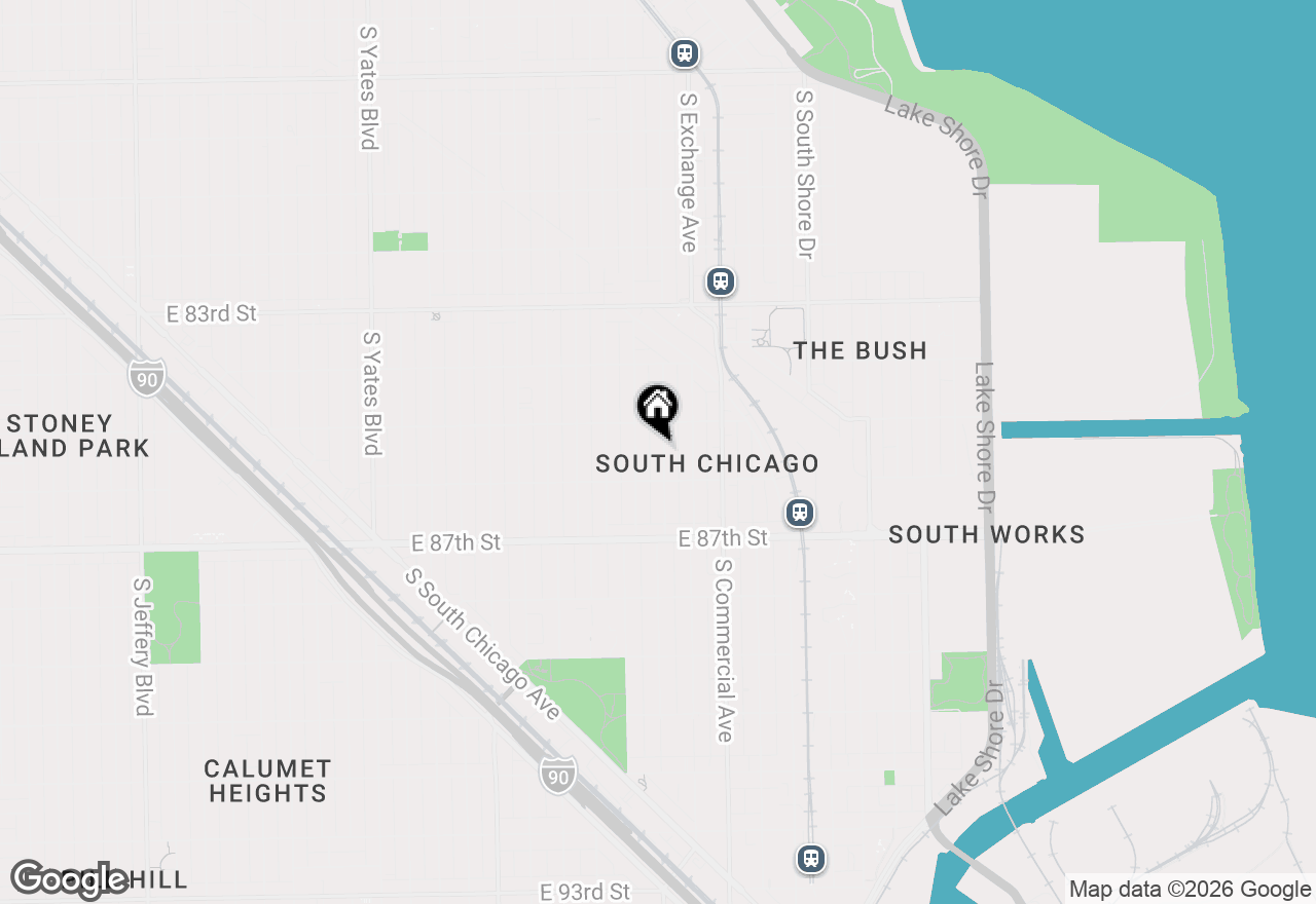 Map of 8528 S Escanaba Avenue, Chicago, IL 60617