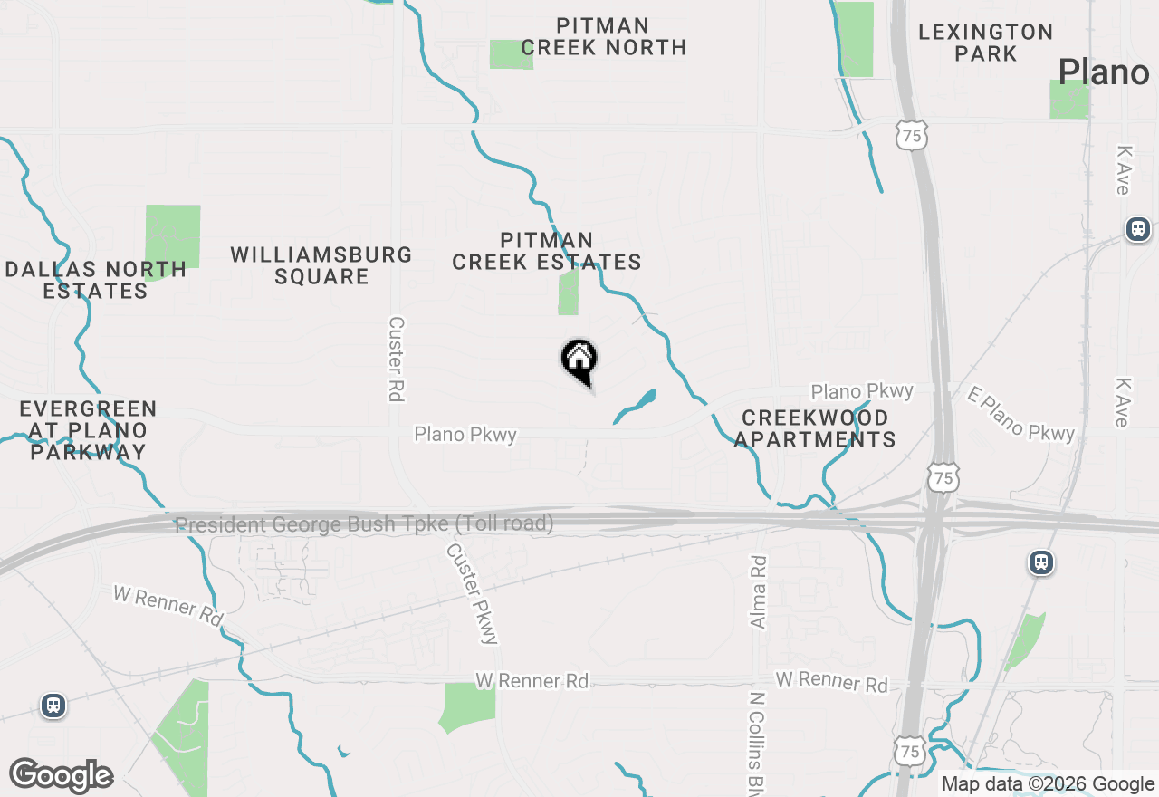 Map of 1621 Westlake Drive, Plano, TX 75075