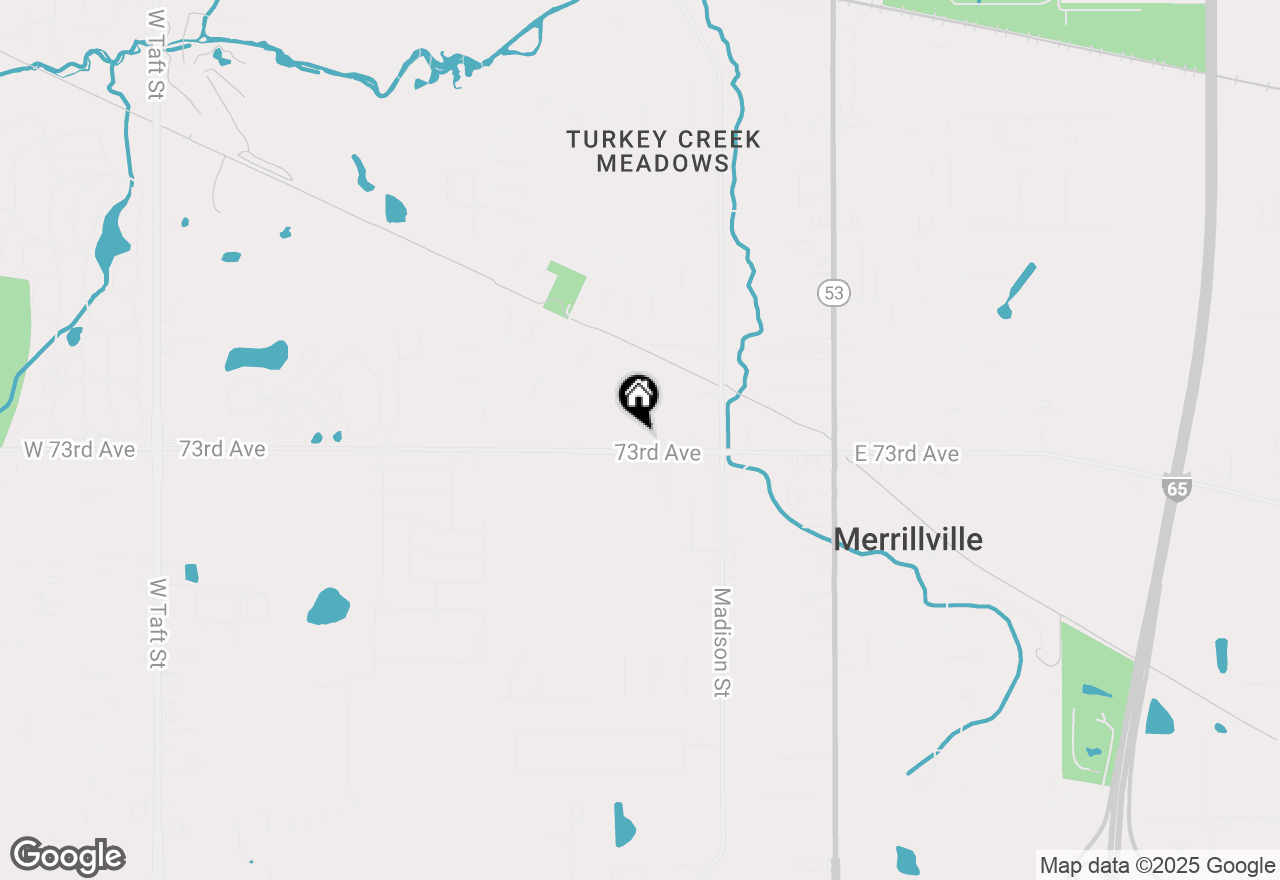 Map of 760 W 73rd Avenue, Merrillville, IN 46410
