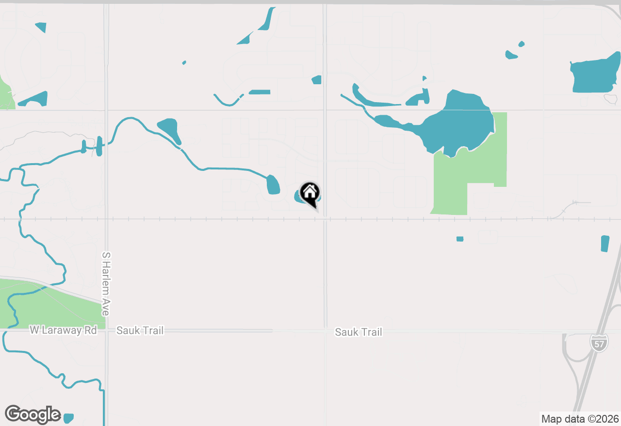 Map of 606 Tanglewood Road, Matteson, IL 60443
