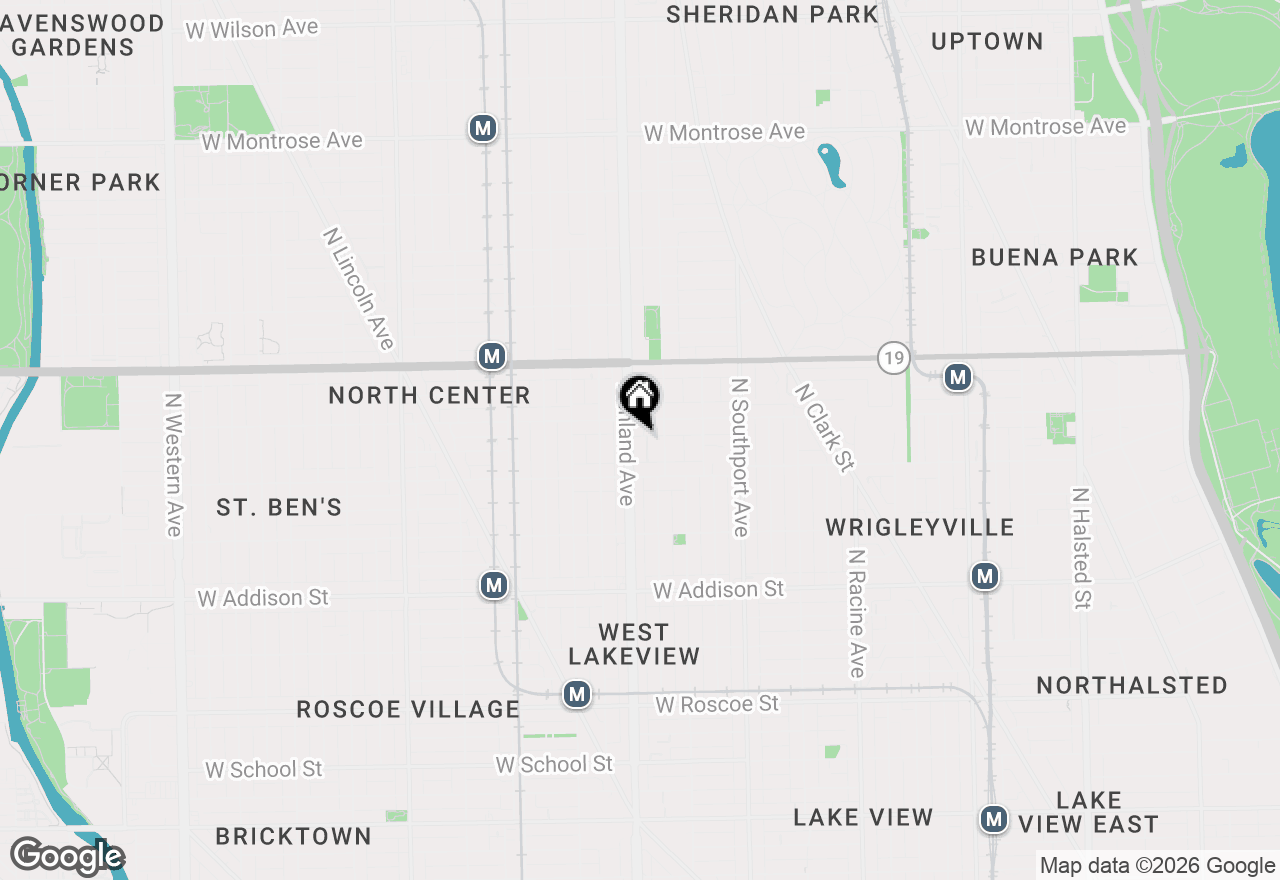 Map of 3839 N Ashland Avenue #1, Chicago, IL 60613