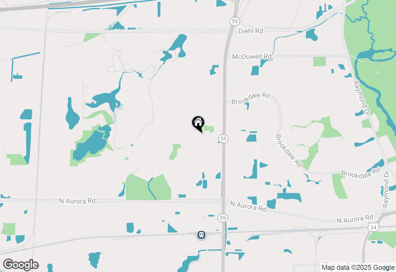 Map of 5S542 Tartan Lane, Naperville, IL 60563