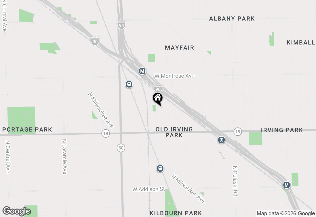 Map of (Address confidential), Chicago, Illinois 60641