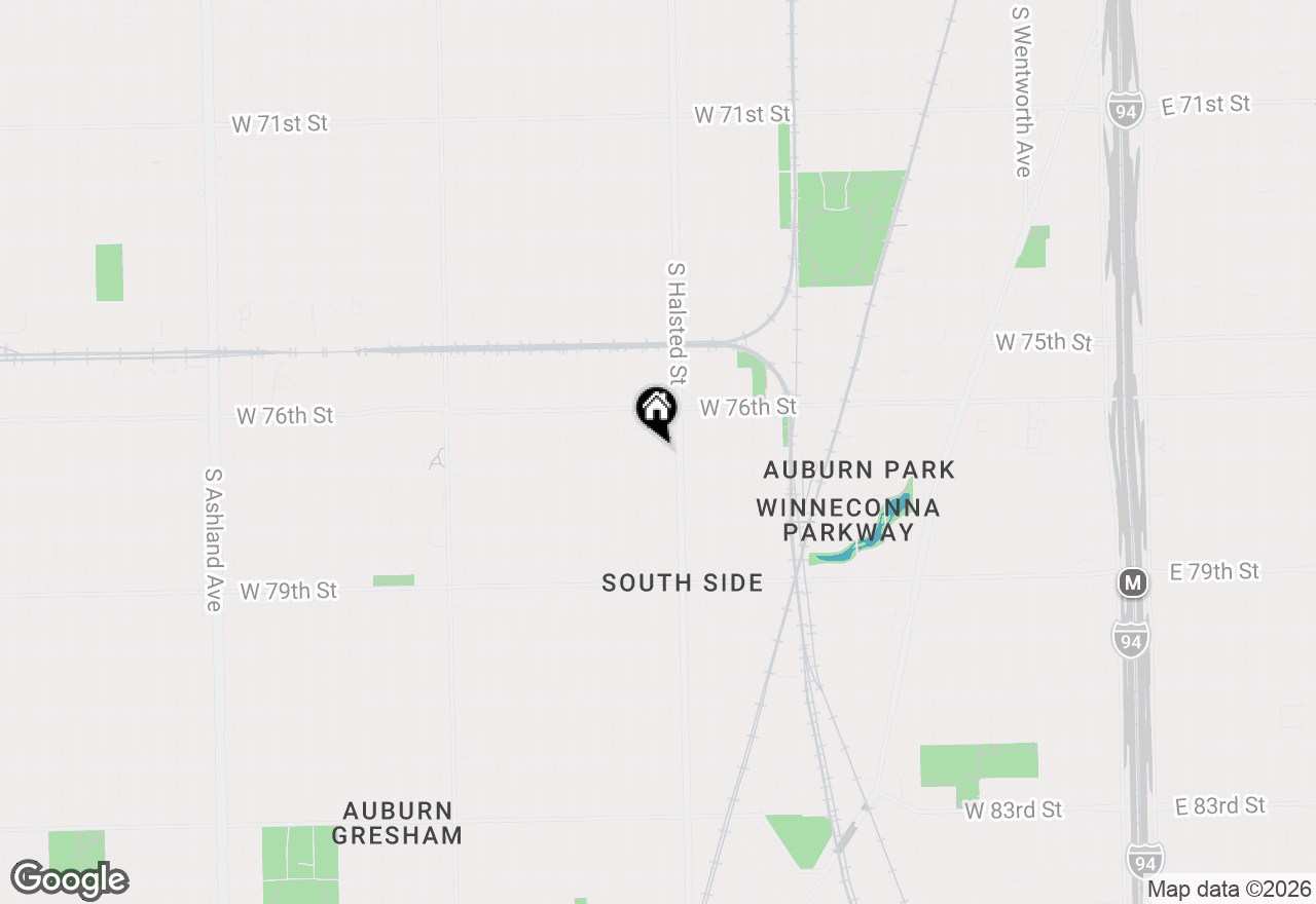Map of 7647 S Green Street, Chicago, IL 60620