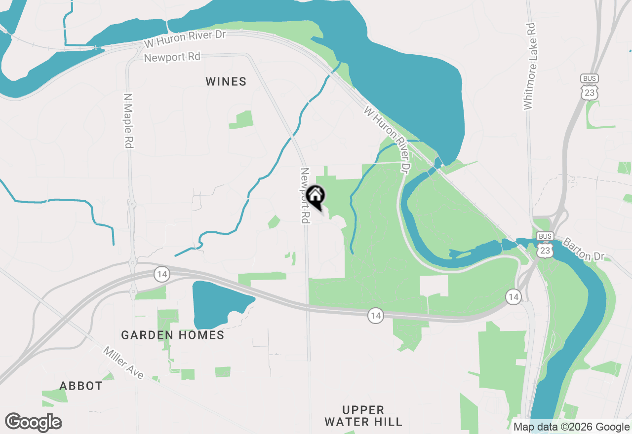 Map of 2254 Rivenoak Court #61, Ann Arbor, MI 48103