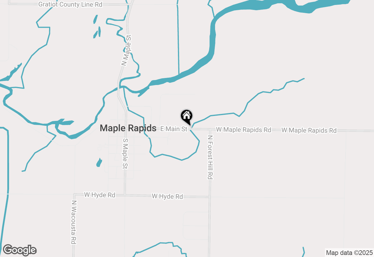 Map of TBD E Main Street, Maple Rapids, MI 48853