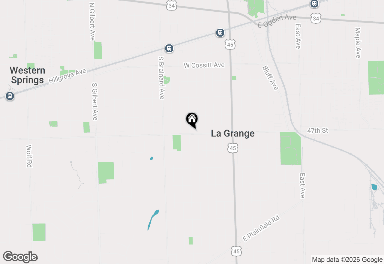 Map of 451 S Spring Avenue, La Grange, IL 60525