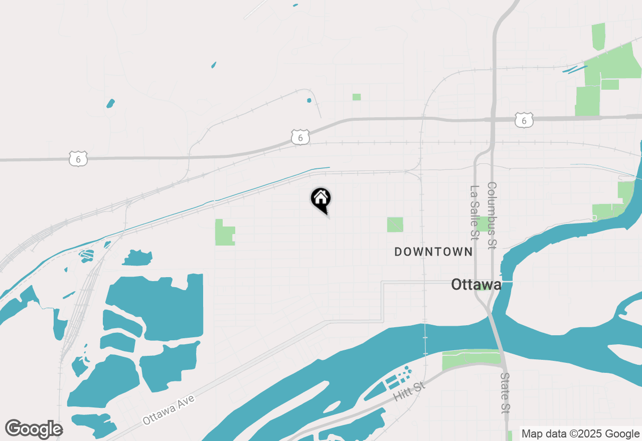 Map of 1107 W Lafayette Street, Ottawa, IL 61350