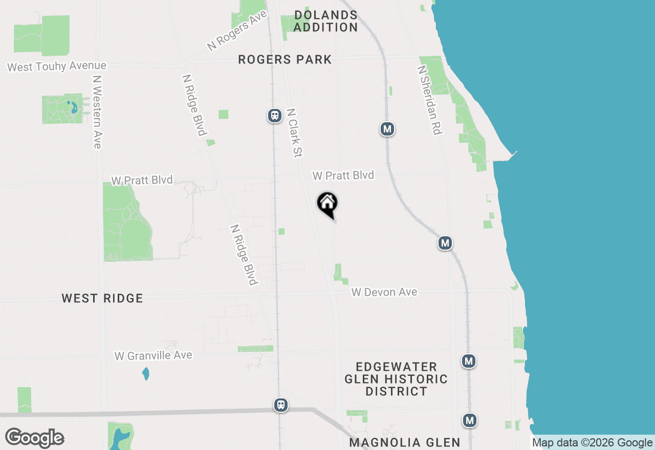 Map of 6618 N Ashland Avenue #3, Chicago, IL 60626