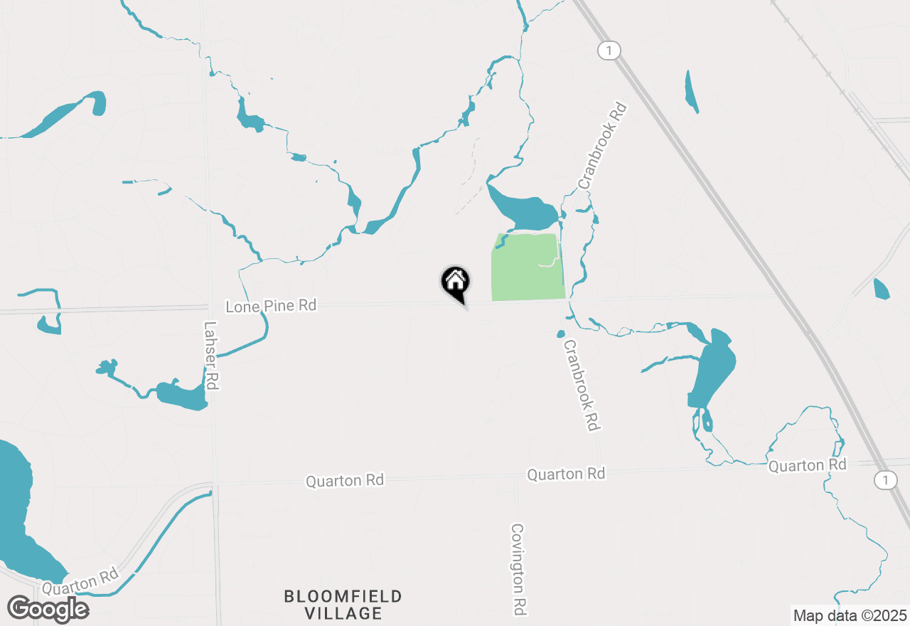 Map of 490 Martell Drive, Bloomfield Hills, MI 48304