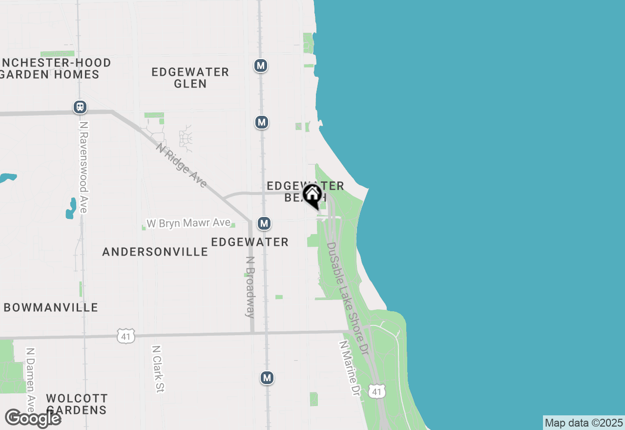 Map of 5601 N Sheridan Road #10E, Chicago, IL 60660