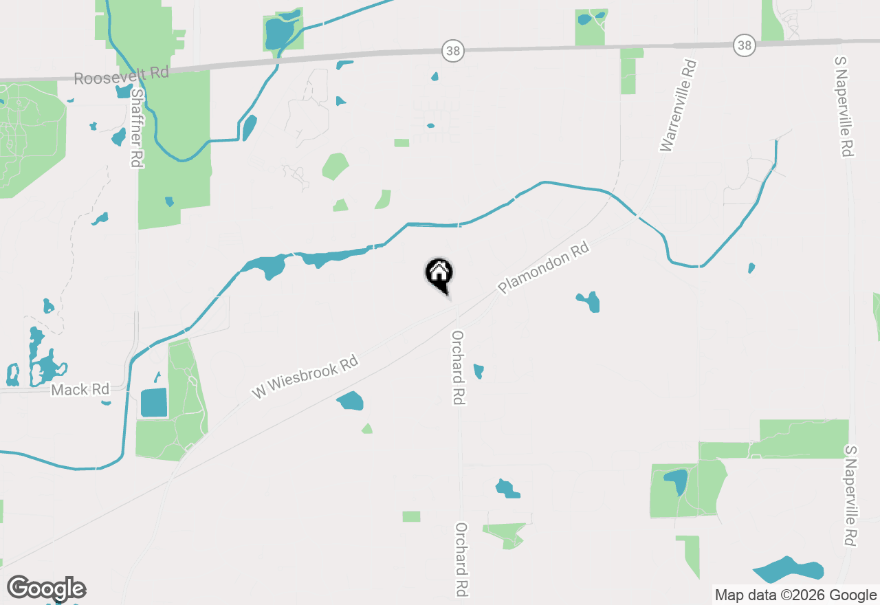 Map of 1570 Orchard Road, Wheaton, IL 60189