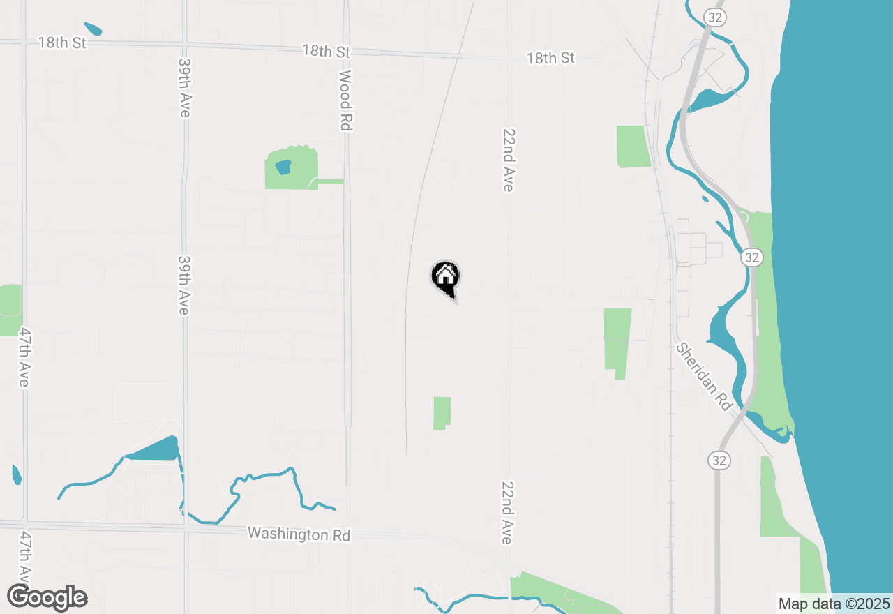 Map of 2714 25th Ave, Kenosha, WI 53140