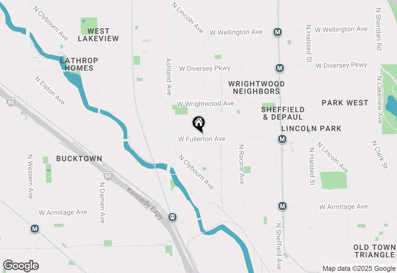 Map of 2401 N Janssen Avenue #407, Chicago, IL 60614