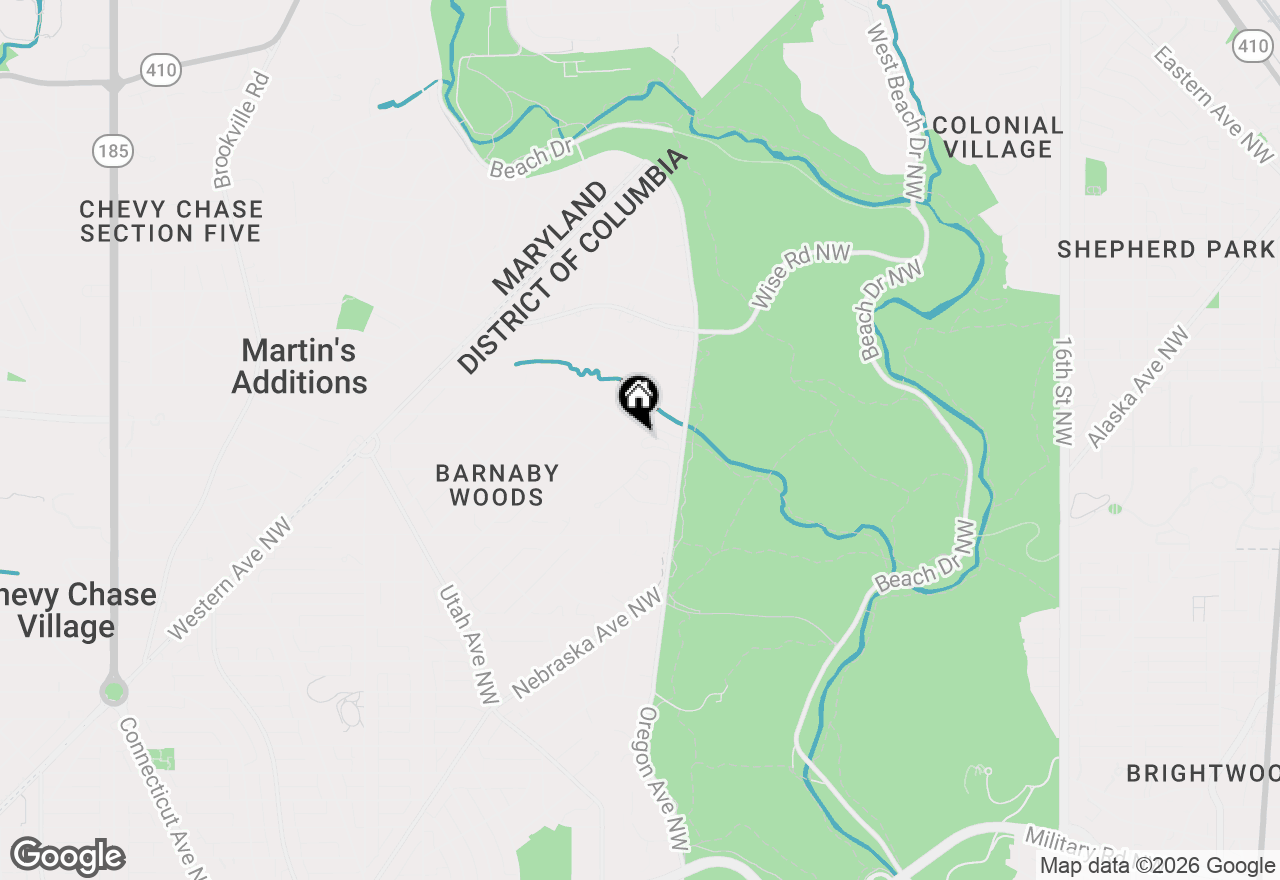 Map of 3015 Oregon Knolls Drive Nw, Washington, DC 20015