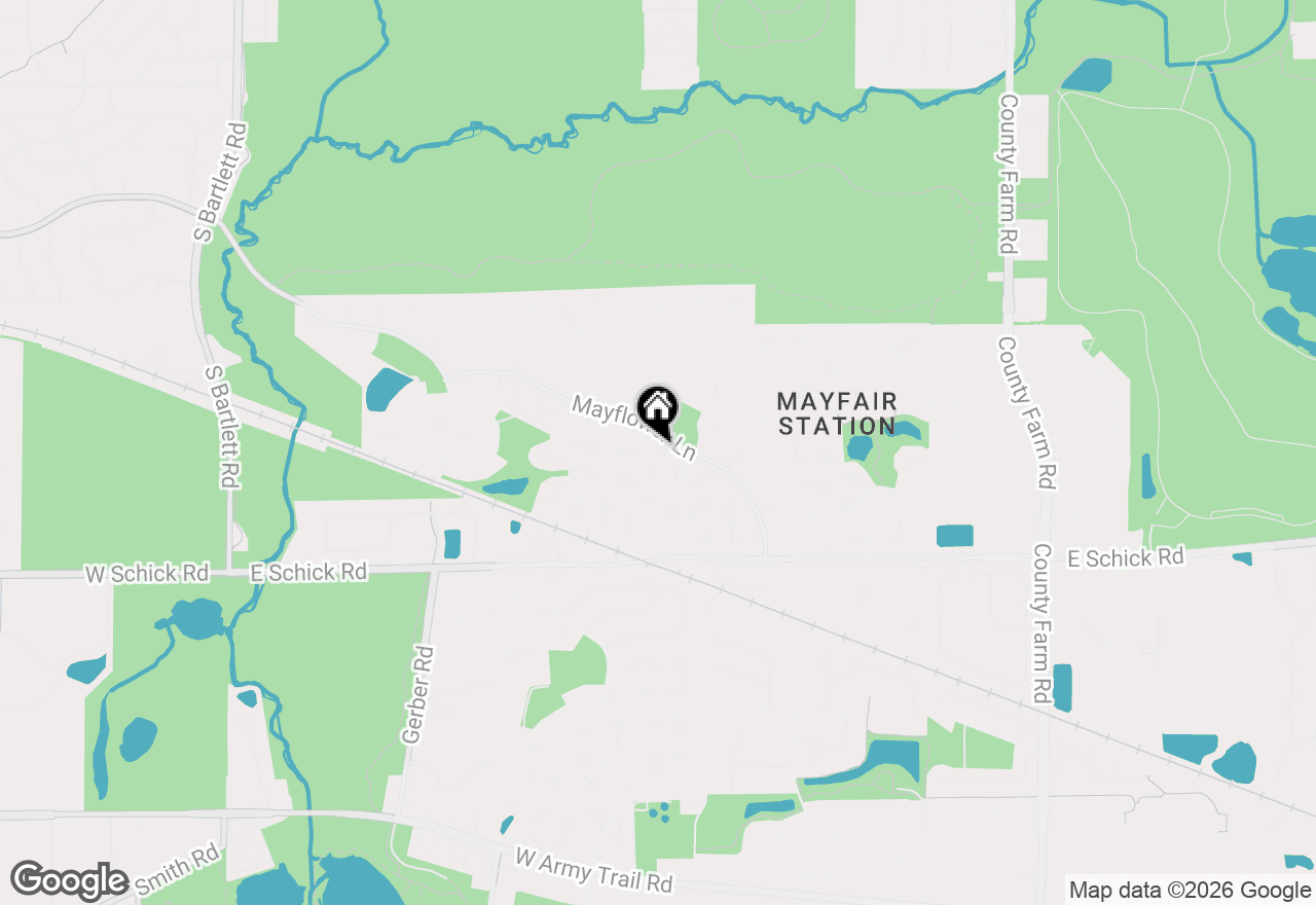 Map of 1414 Montauk Court, Bartlett, IL 60103