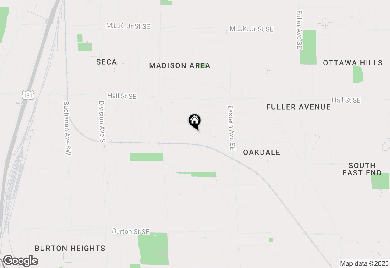 Map of 555 Oakdale Street Se, Grand Rapids, MI 49507