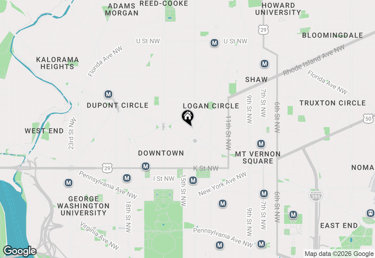 Map of 1420 N Street Nw #705, Washington, DC 20005