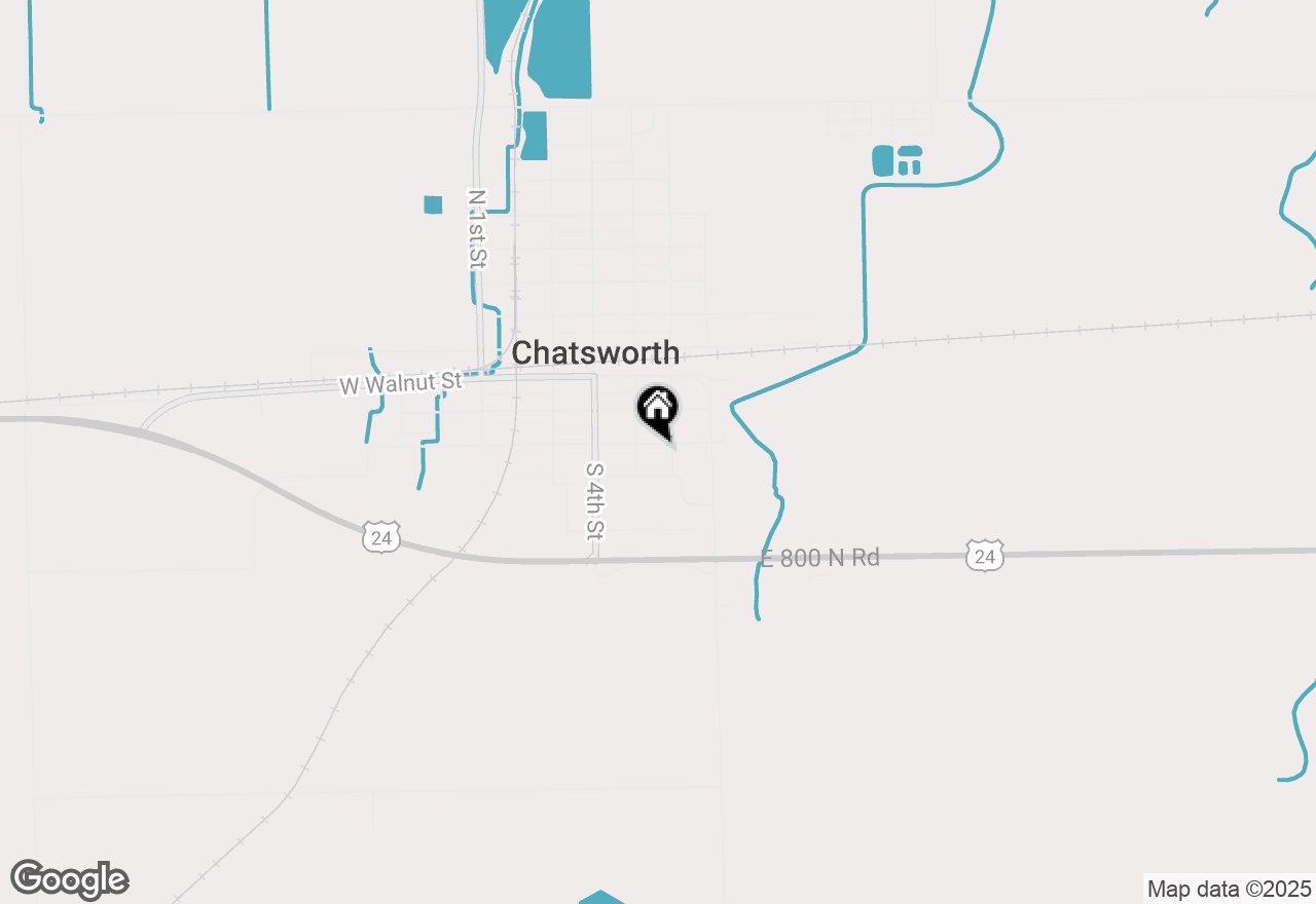 Map of 509 E Oak Street, Chatsworth, IL 60921