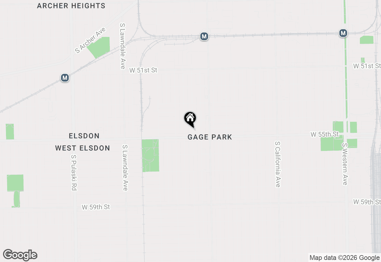 Map of 5438 S Spaulding Avenue, Chicago, IL 60632