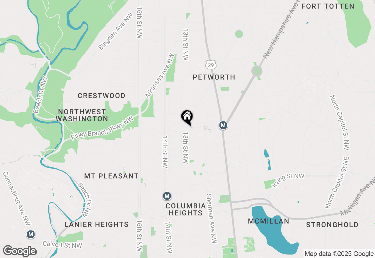 Map of 3701 13th Street Nw #10, Washington, DC 20010