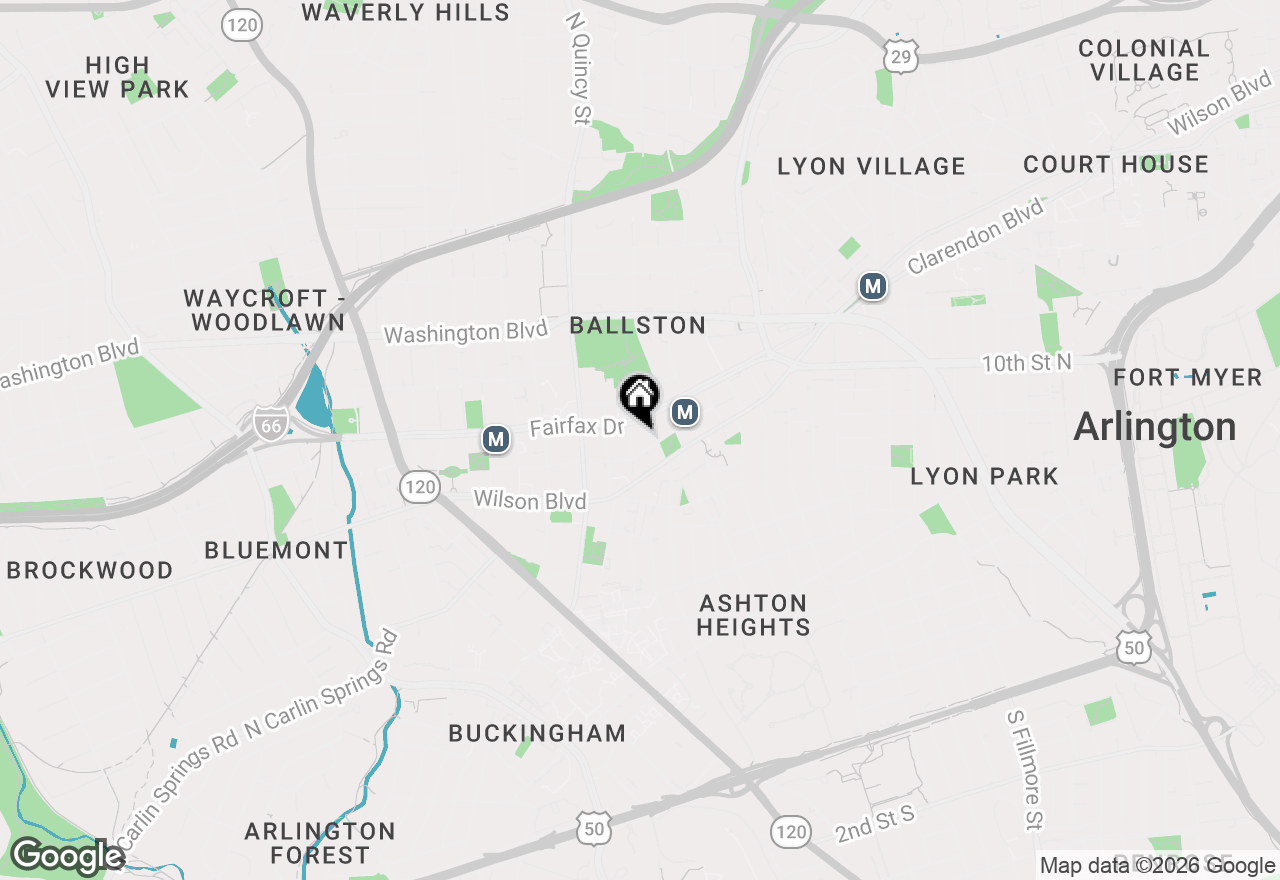 Map of 3800 Fairfax Drive #213, Arlington, VA 22203