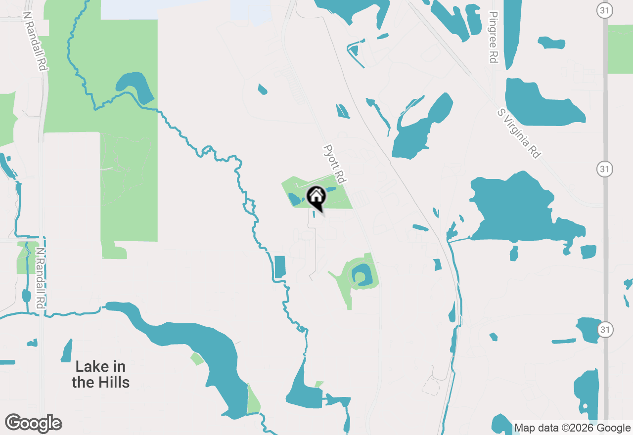 Map of 1347 Cunat Court #2D, Lake In The Hills, IL 60156
