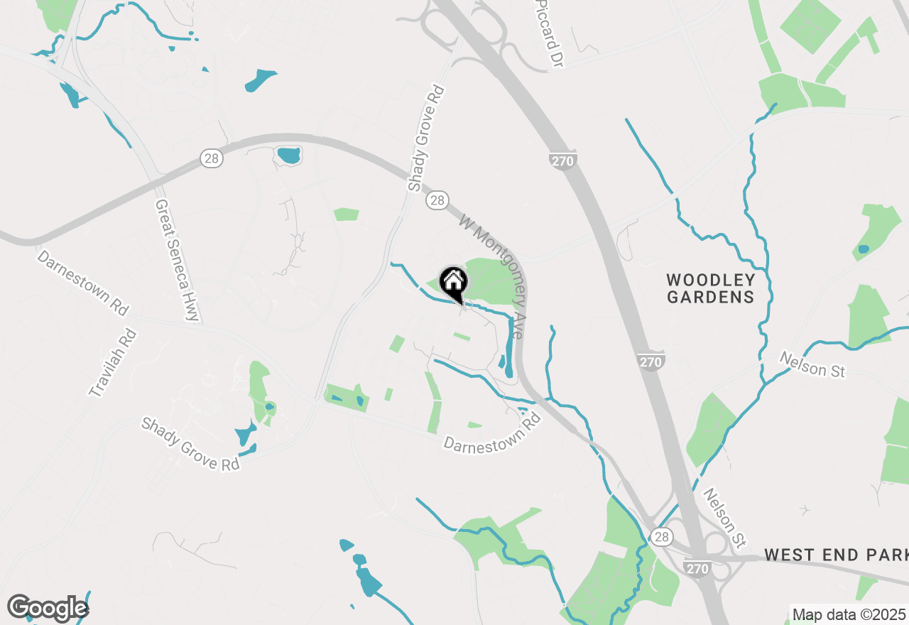Map of 409 Oak Knoll Terrace, Rockville, MD 20850