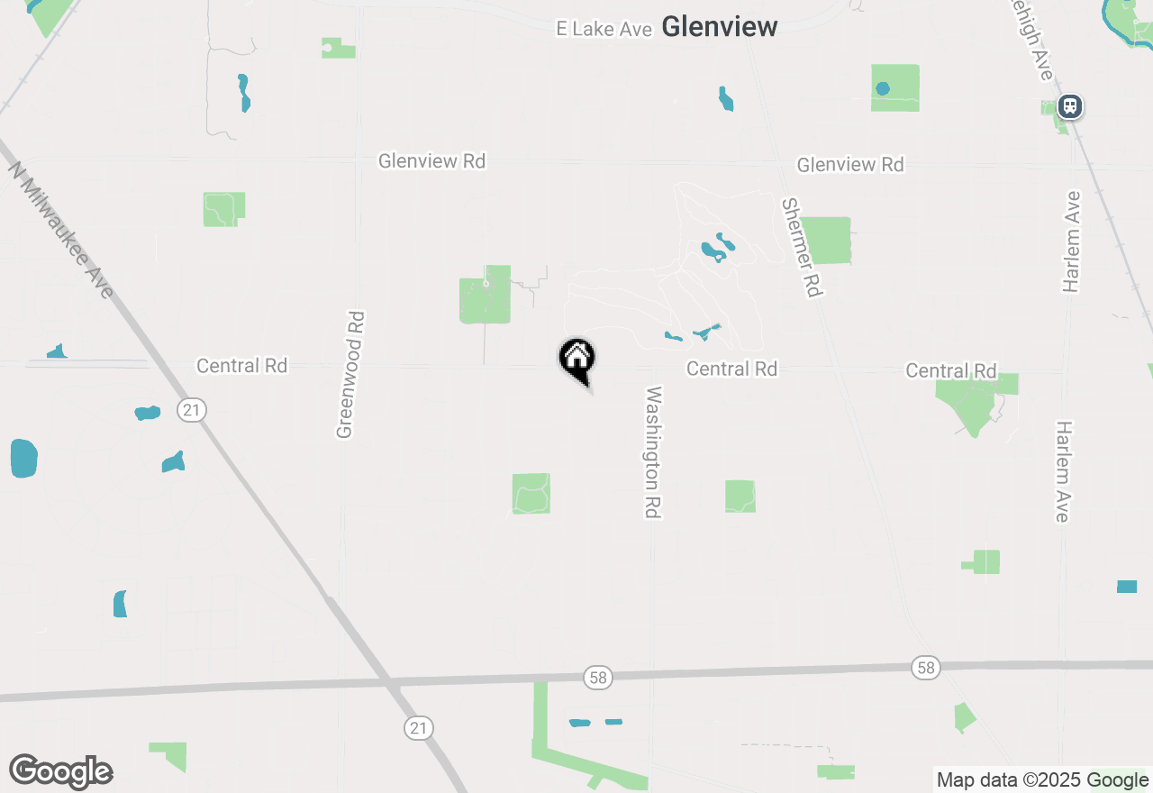 Map of 521 Michael Manor, Glenview, IL 60025