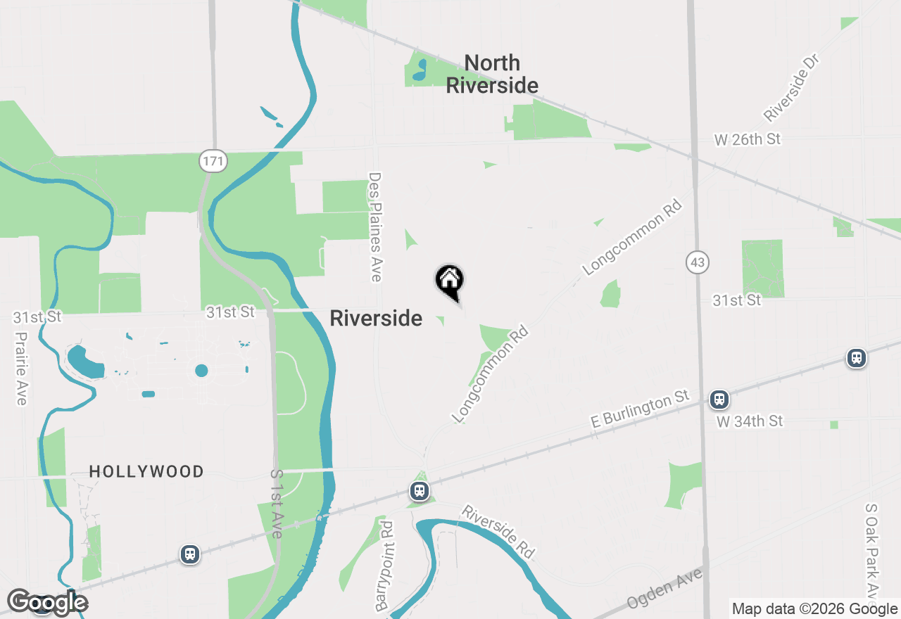 Map of 231 Bartram Road, Riverside, IL 60546