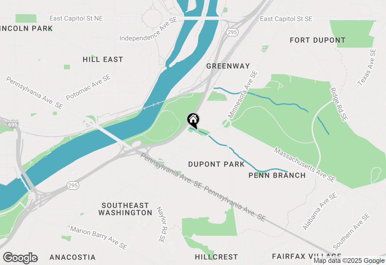 Map of 2926 M Street Se, Washington, DC 20019