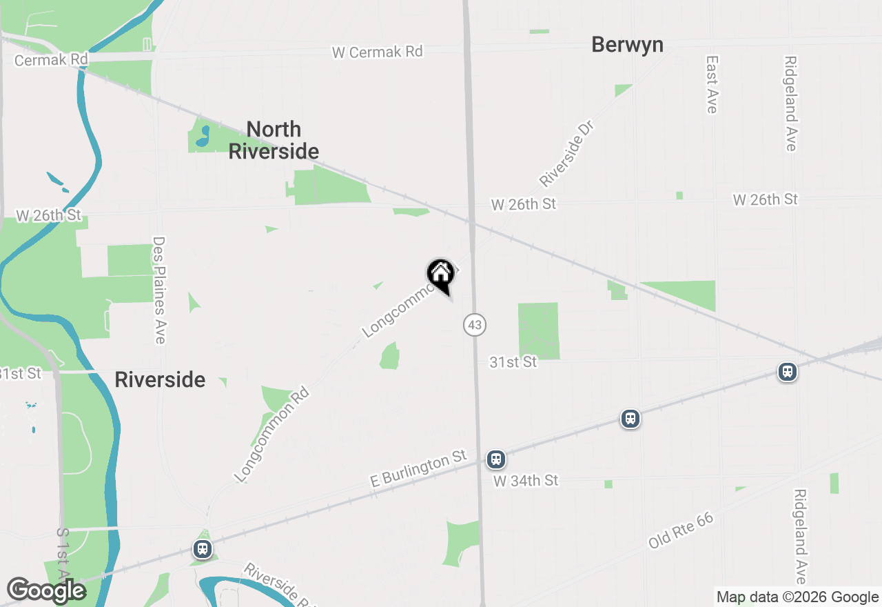 Map of 478 Kent Road, Riverside, IL 60546