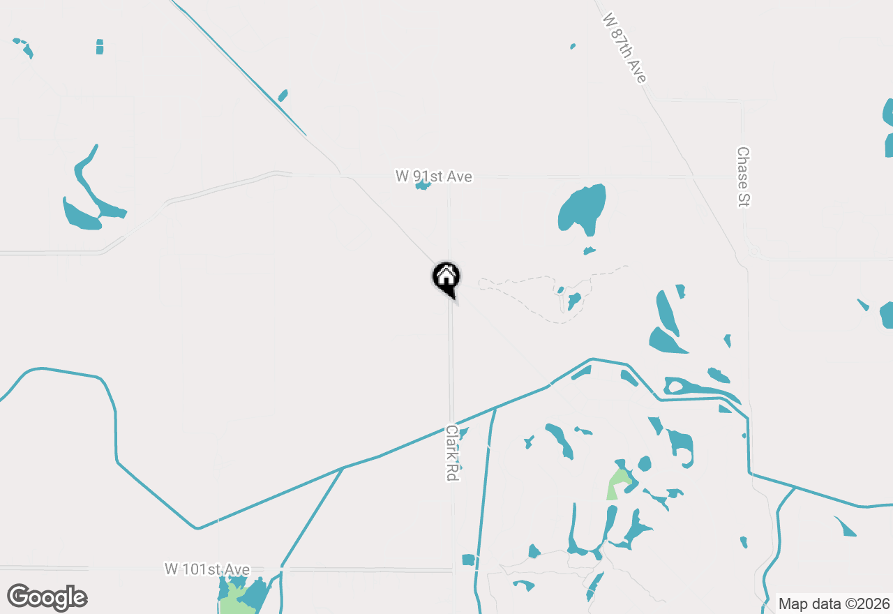 Map of 4883 W 93rd Terrace, Crown Point, IN 46307
