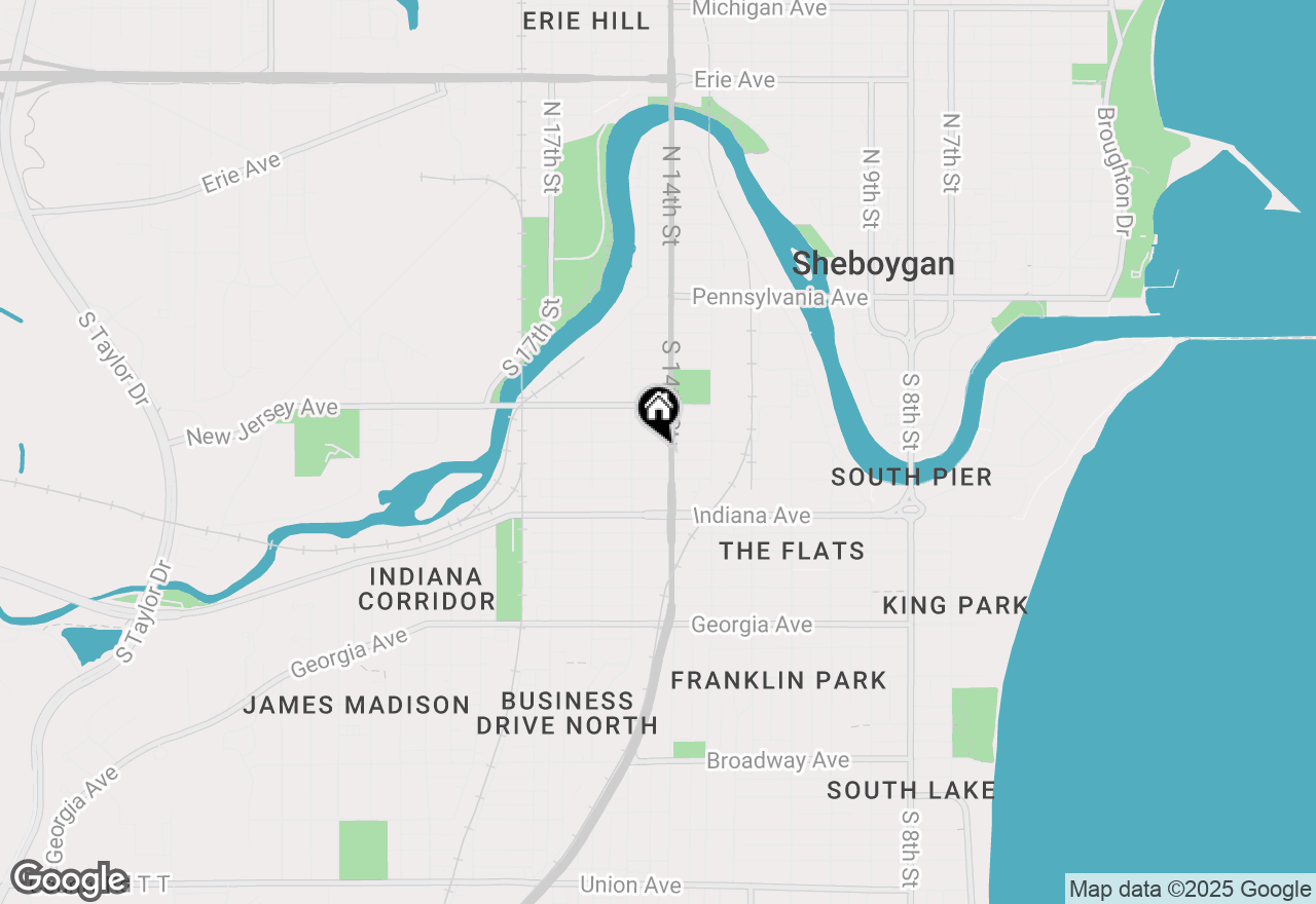 Map of 1411 Maryland Ave, Sheboygan, WI 53081